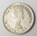 AUSTRALIA 1962 . SIXPENCE . ERROR . PLANCHET FLAW